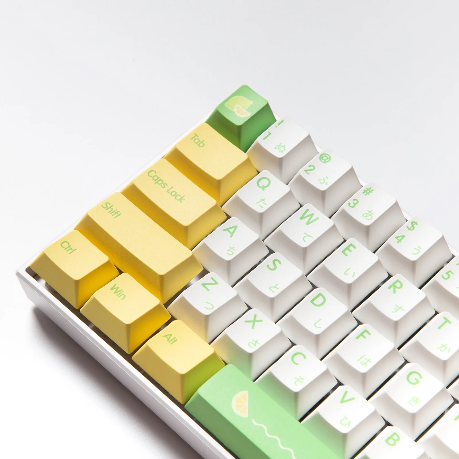 

139 Keys Lemon Theme Keycaps PBT Keycap Cherry profile Dye Sublimation For Cherry CMMK IKBC Mechanical Keyboard for MX switches