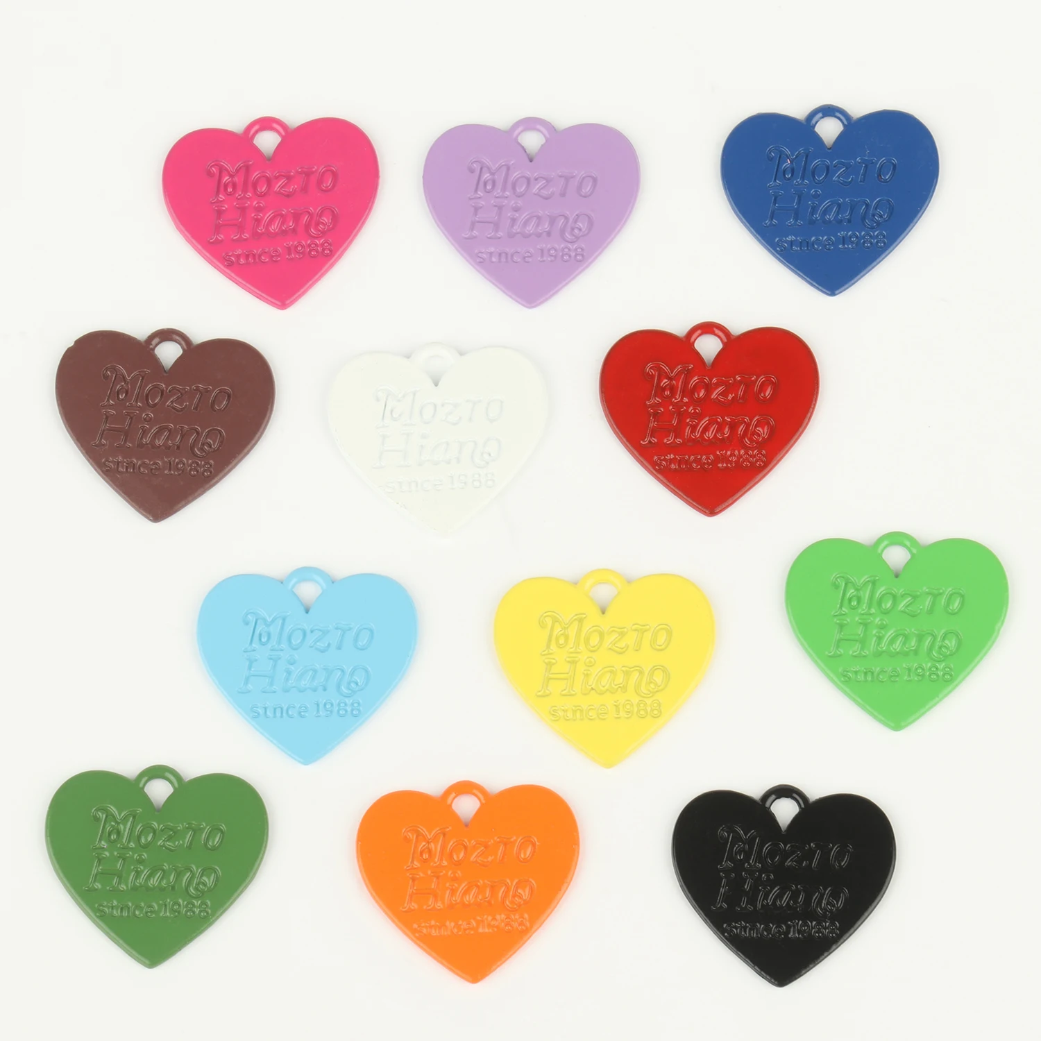 10шт цинковый сплав форма сердца цвет сердца подвески геометрия кулон металлический сплав DIY ожерелье браслет серьги маркировка 22x21 мм