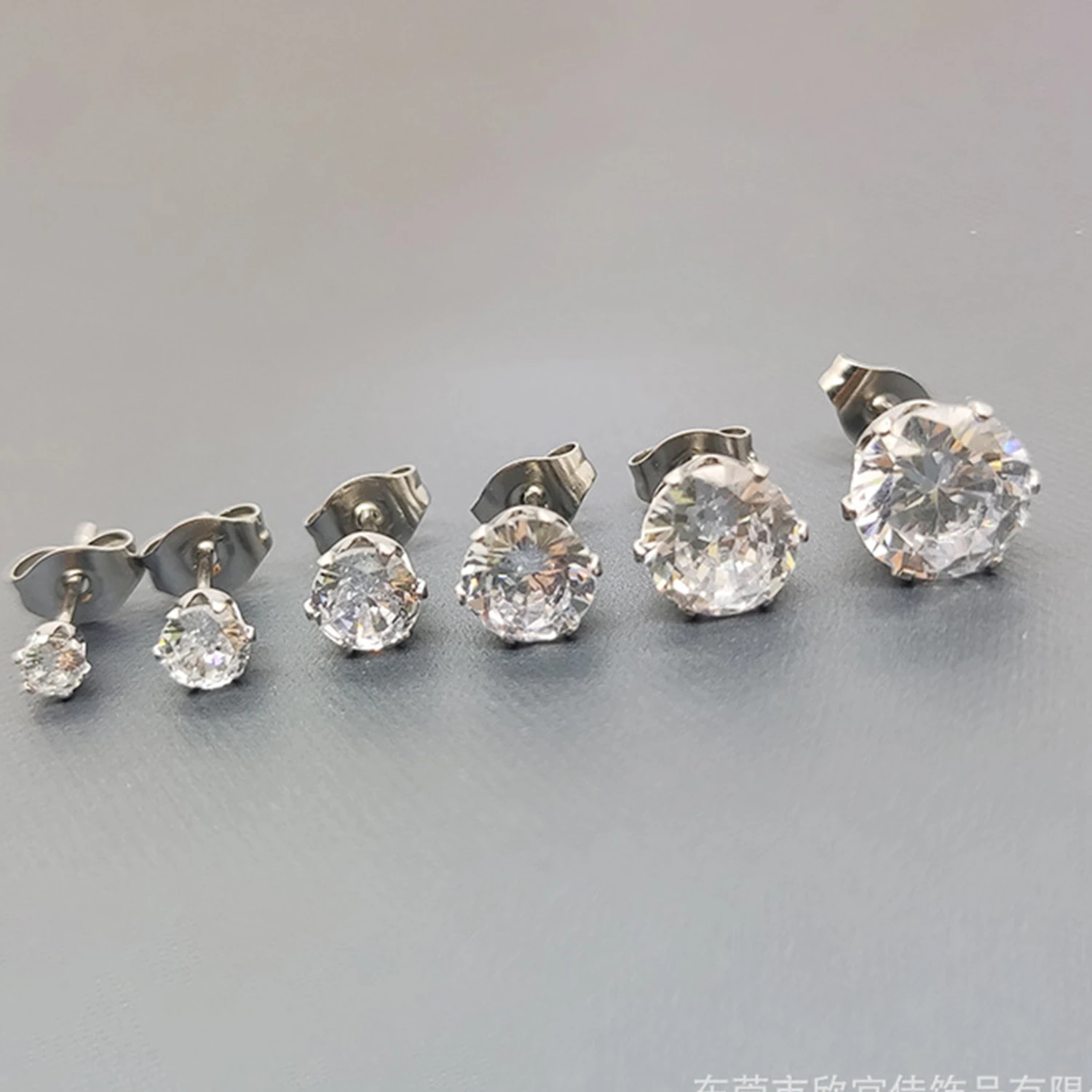 2 шт. женские серьги-гвоздики из титановой стали