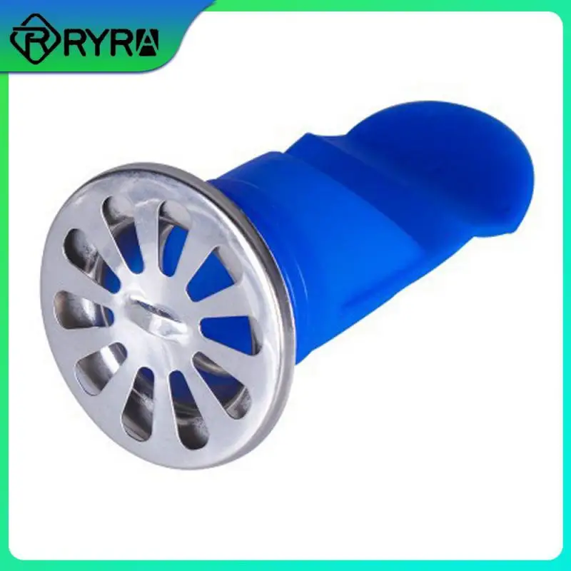 

Silicone Sink Filter Sewer Round Channel Drain Stainless Steel Pest Control Cover Kitchen Gadgets Shower Cabin Drain Anti-odor