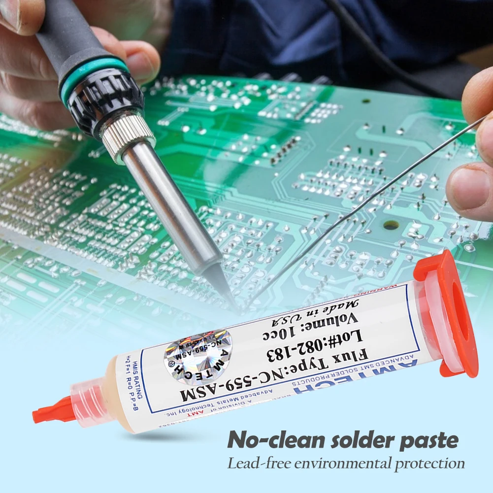 

Solder Flux Paste 559 10cc NC-559-ASM-UV Flux paste lead-free solder paste solder flux Grease Soldering Repair Paste