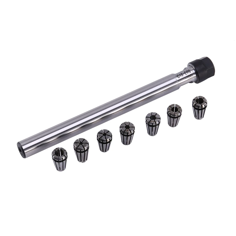 

2X C10 Er8a 100L Collet Chuck Holder + 14Pcs Precision Er8 Spring Collet Set