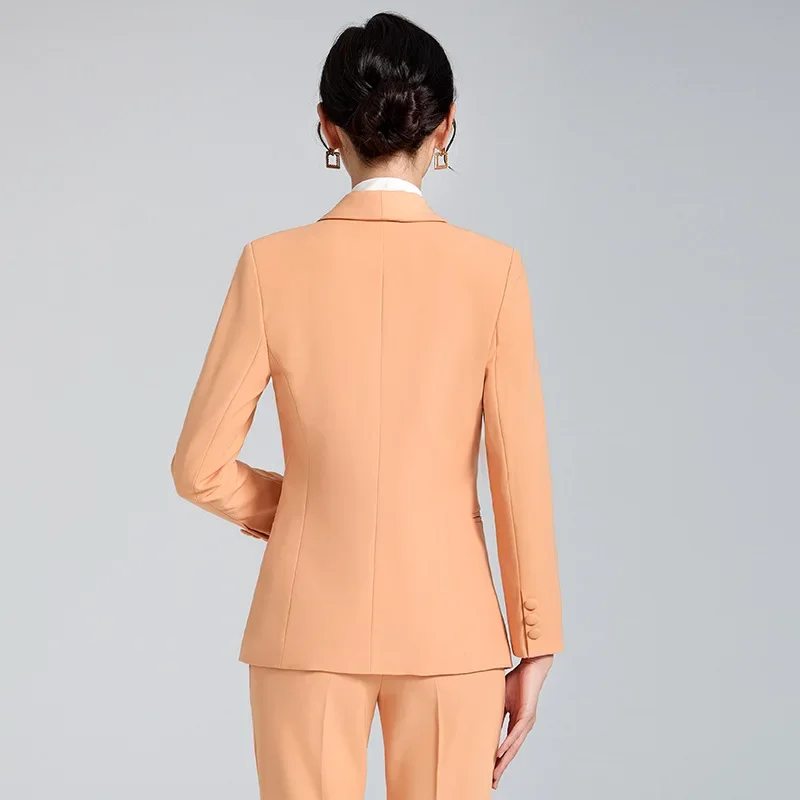 Синий профессиональный пиджак женская элегантная повседневная модная одежда в
