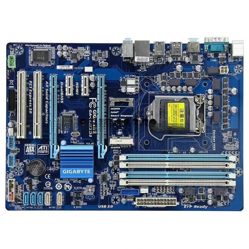 Системная плата Z77 Gigabyte GA-Z77P-D3 1155 с поддержкой 1230 V2 3470