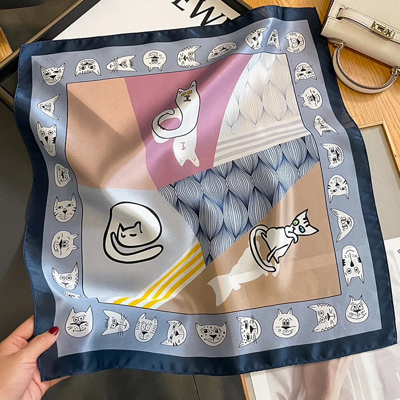 Брендовые шарфы с принтом лошади 100% саржевый шелковый шарф женские шали