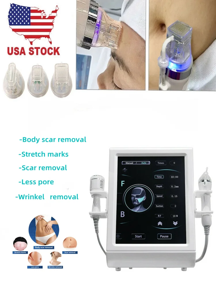 

Hot Selling 2 in 1 RF Microneedling Acne Scar Stretch Removal Rf Microneedle Radio Frequency Skin Tightening Facial Beauty