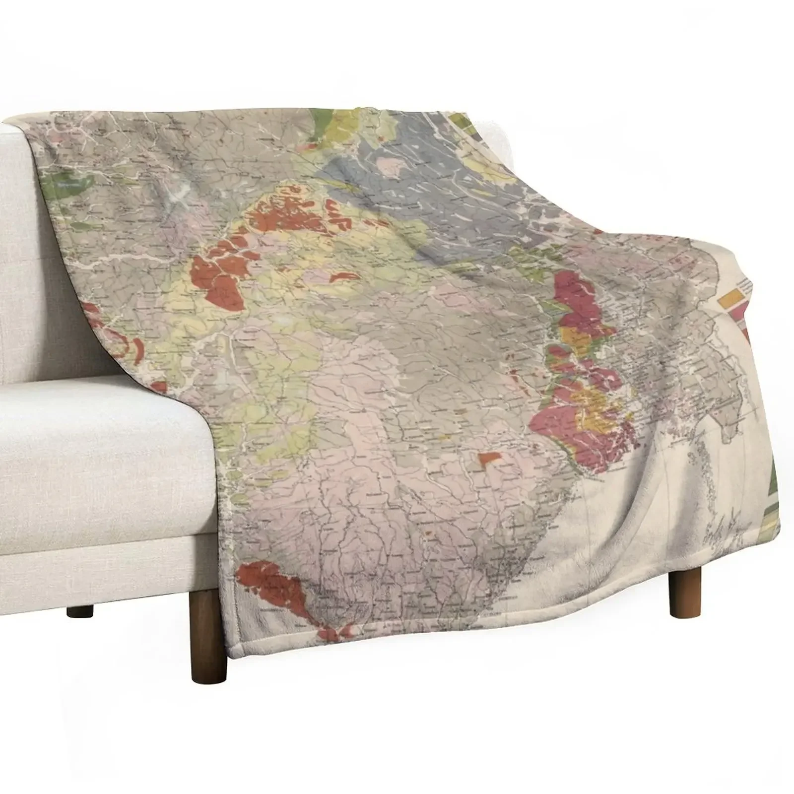 Винтажные геологические карты Норвегии (1878) бриллиантовые Роскошные