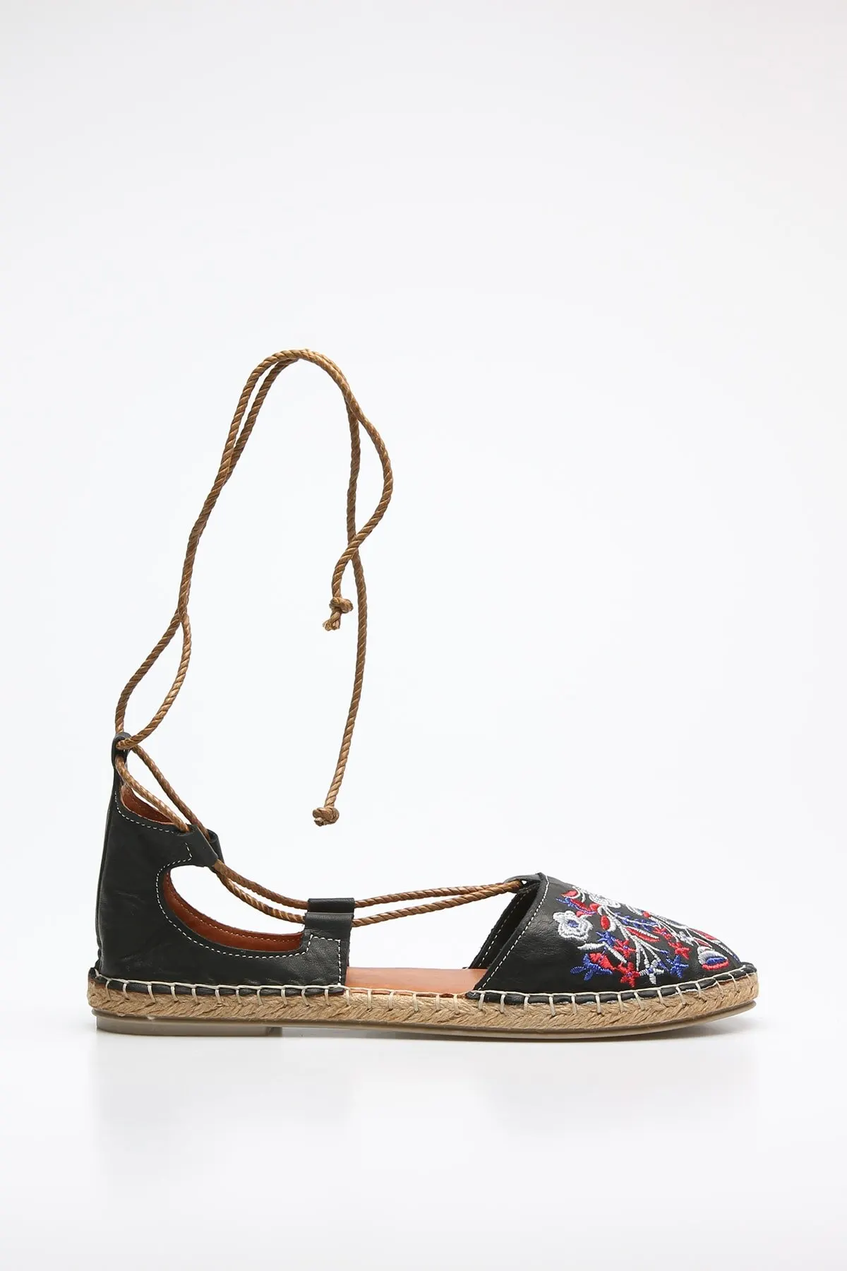 

Fashion Style Genuine Leather Black Women Sandals And Slippers Sandals