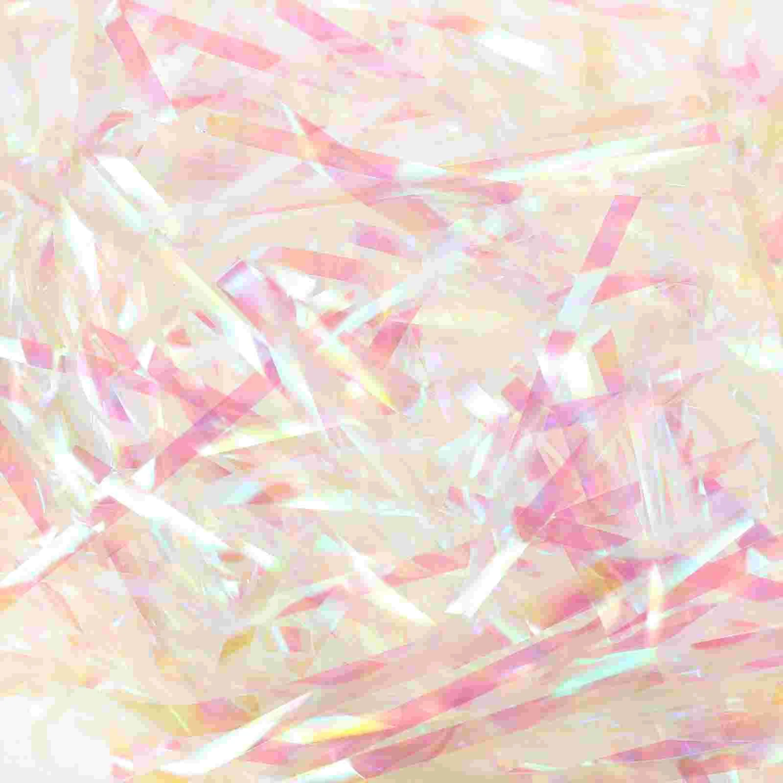 Серебряная оберточная бумага трава для подарочных коробок измельченный