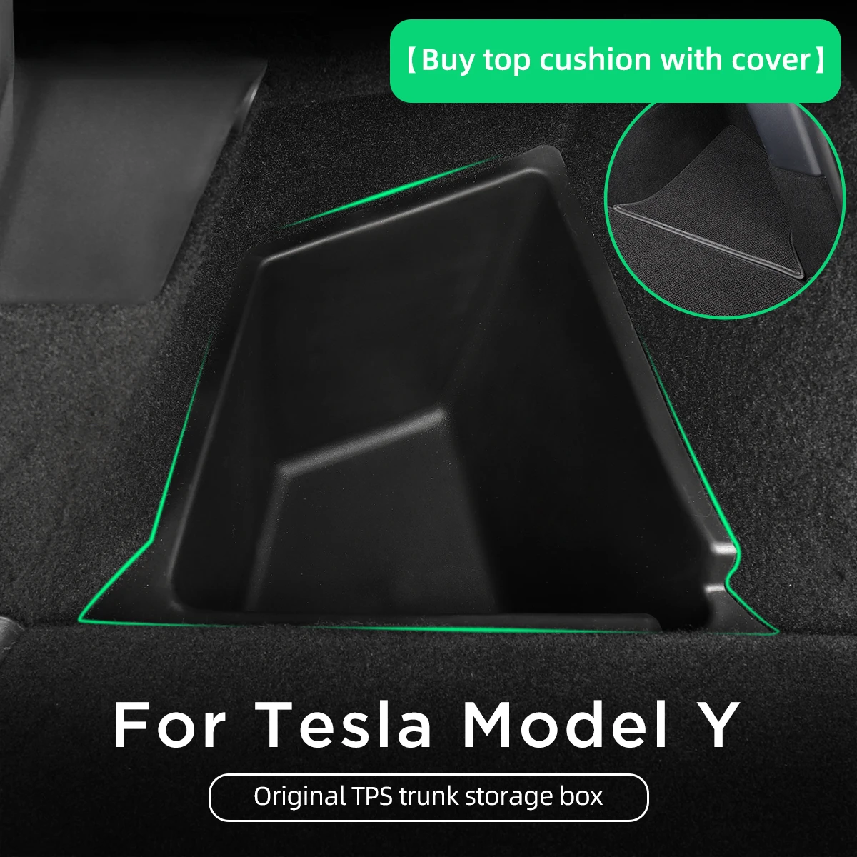 For Tesla Model Y 2020-2022 Auto Interior Accessories Car Rear Trunk Side Storage Box Left and Right Organize Box New Interior