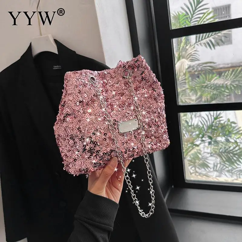 

Fashion Women Bucket Shoulder Bag Female Crossbody Bag Evening Party Gold Purse Girl Tote Chain Messenger Bag Lady Handbag сумка