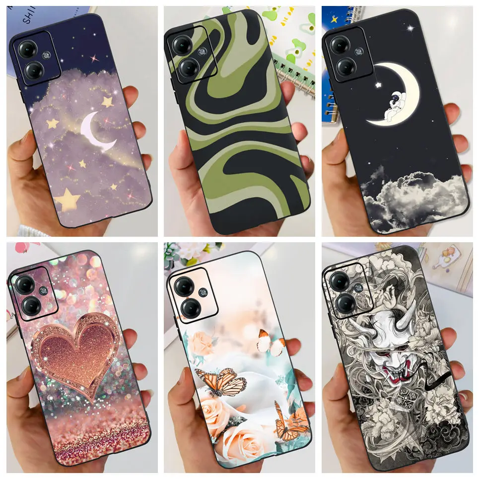 Мягкий Тонкий силиконовый чехол для Motorola Moto G54 G84 G14 противоударный роскошный