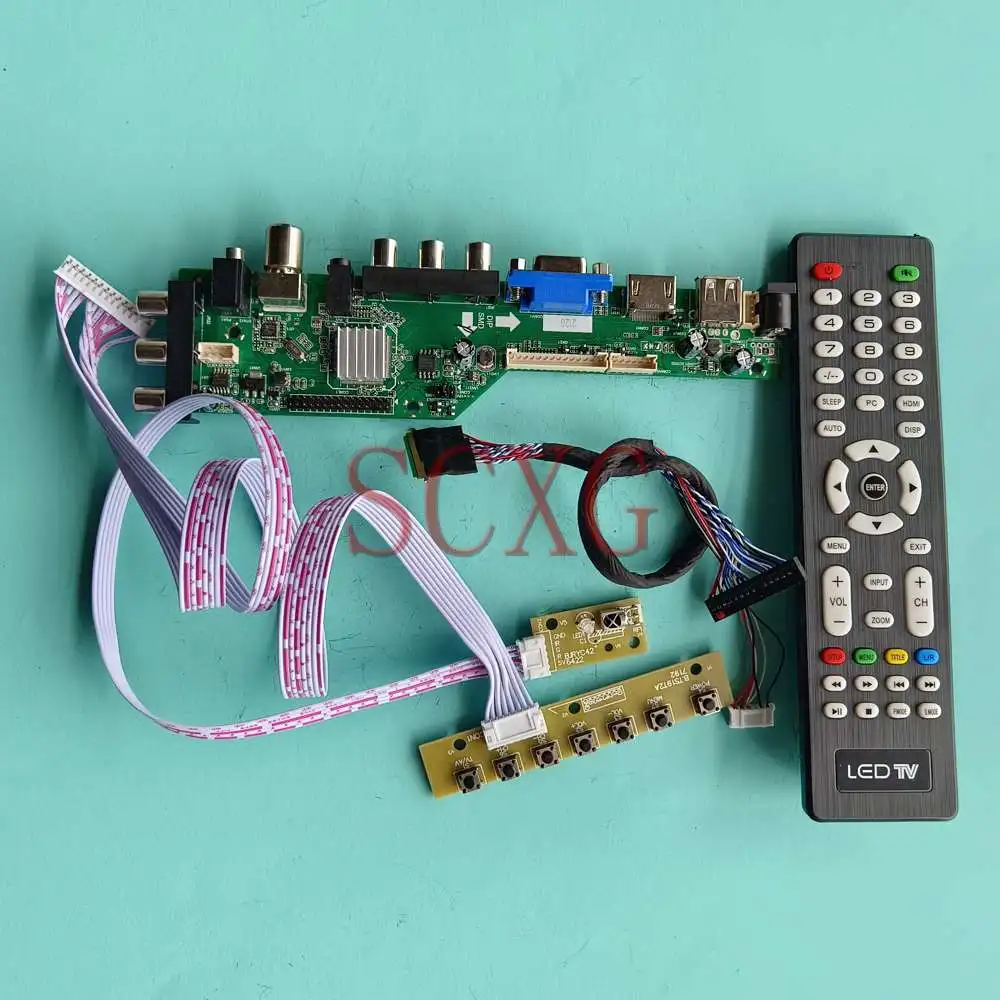 

Fit LP156WH4-TLN2 LCD Control Driver Board Kit LVDS 40 Pin Monitor 15.6" Digital Signal DVB 1366 768 VGA AV USB HDMI-Compatible