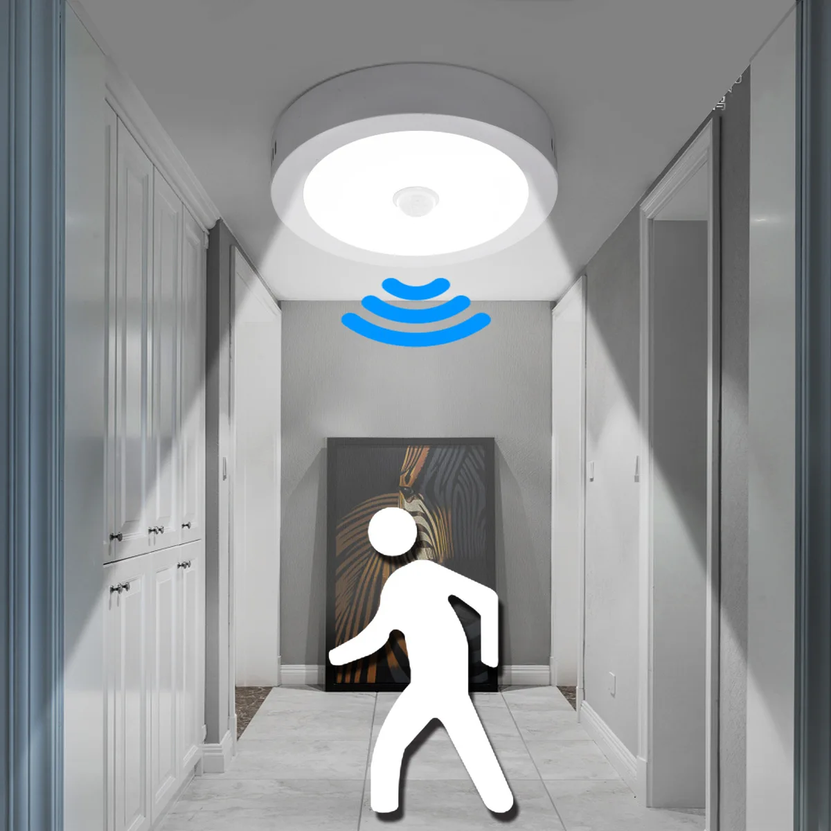 

LED PIR Motion Sensor Light 110-240V Ceiling Lamp Home Corridor Stair Veranda Living Room Bedroom Toilet Sensor Smart Nightlight