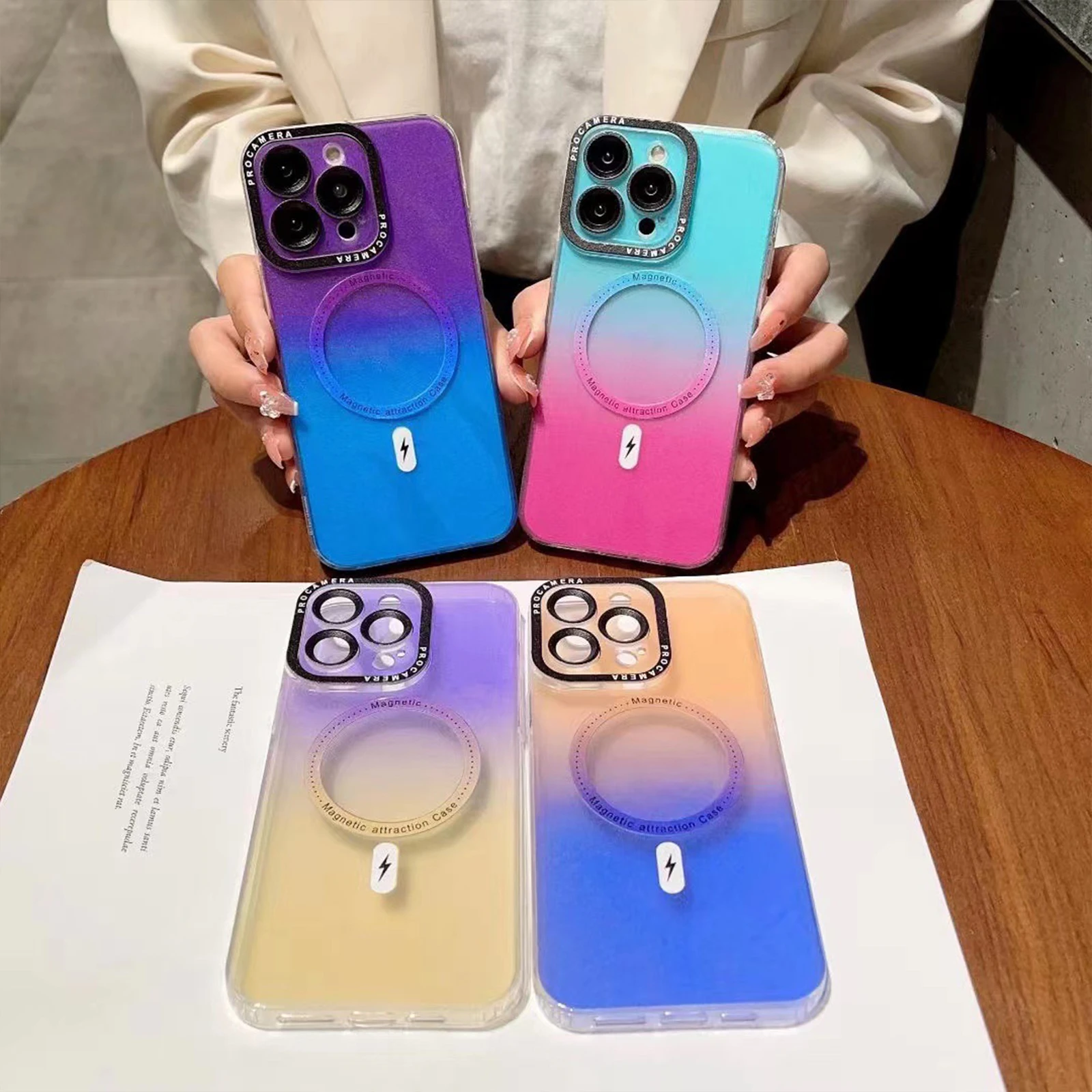 

Frosted Magnetic Phone Case for iPhone 14 Pro Max Plus 5G for Magsafe Magnetic Case Soft TPU Shockproof Case Protection Cover