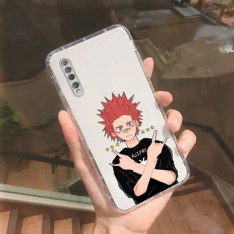 Прозрачный чехол для телефона с рисунком аниме райот Eijiro Kirishima Xiaomi redmi note x f poco 10 11 9