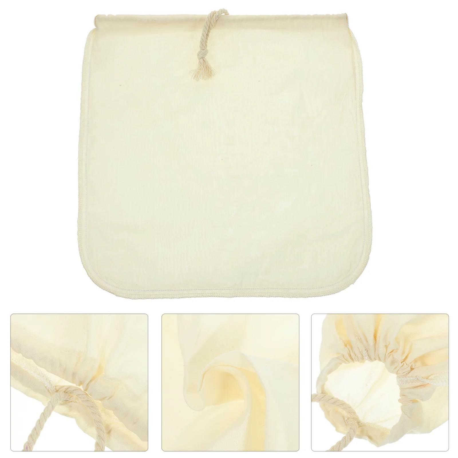 

Filter Screen Bag Coffee Strainer Straining Large Cold Brew Drawstring Reusable