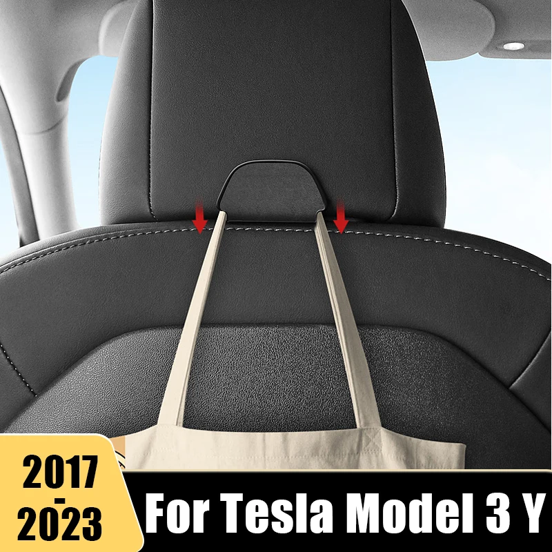 

ABS Car Seat Back Hook Fastener Clip Grocery Bag Hanger Holder Organizer For Tesla Model 3 Y 2017 2018 2019 2020 2021 2022 2023