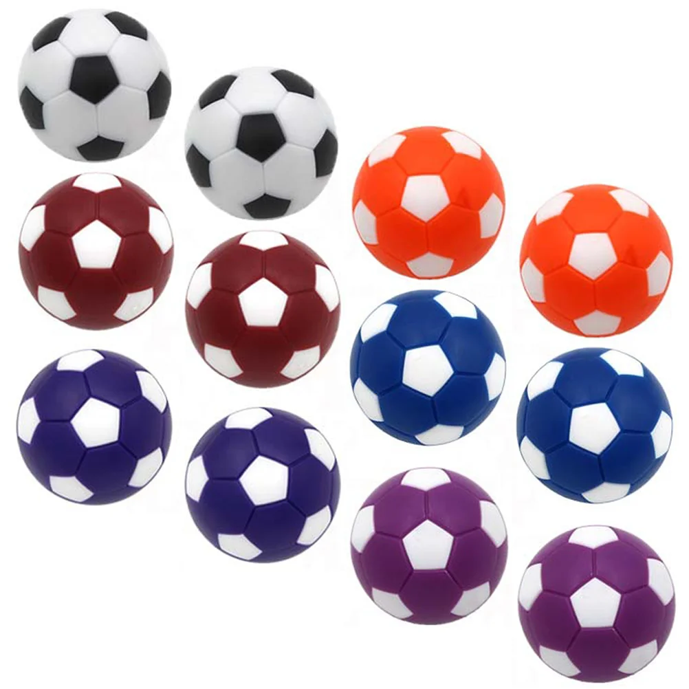 

12 Pcs Small Ball Table Soccer Child Kids Football Plastic Desk Game Accessories