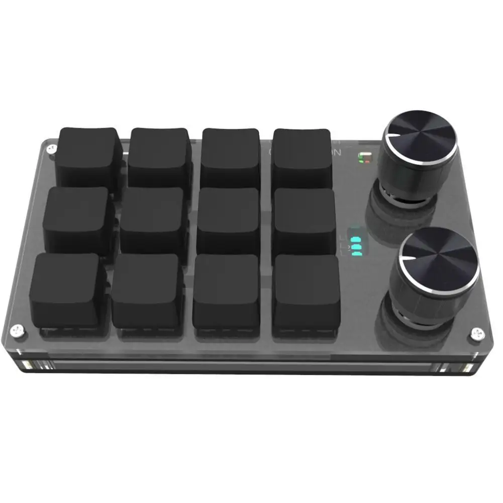 

Mini Keyboard 12 Key Bluetooth Custom Keypad Programming Macro Knob Copy-paste Shortcuts Hot-swap Customization Keyboard
