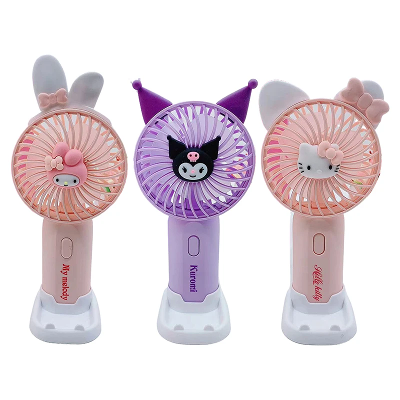 1 шт. Sanrio мини вентилятор Hello Kitty моя мелодия аниме Kawaii Милый Коричный Usb зарядка