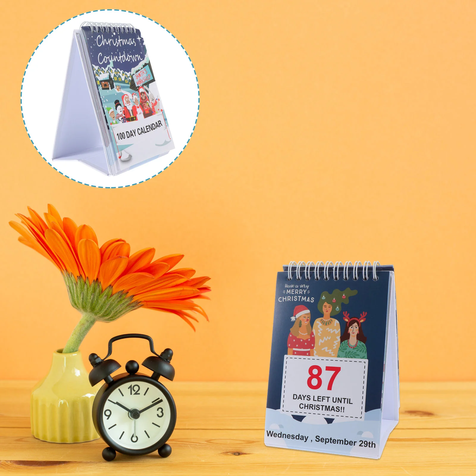 

Countdown Christmas Home Calendar Decor Paper Cabinet Tabletop Unique Decoration Creative Ornament