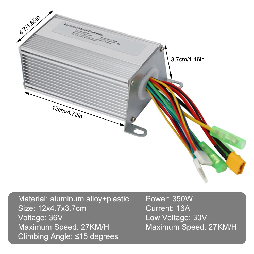 36V 350W Electric Scooter Controller Brushless 27km/h Max Speed Supports Speed Limiting Cruise For Xiaomi M365 Scooter