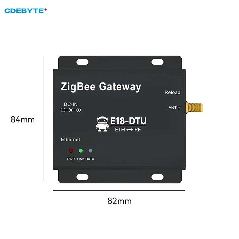 

Zigbee3.0 Wireless Transmission CDEBYTE E18-DTU(Z27-ETH) 27dBm Self-Networking TCP/UDP/HTTP/MQTT Mode Ethernet