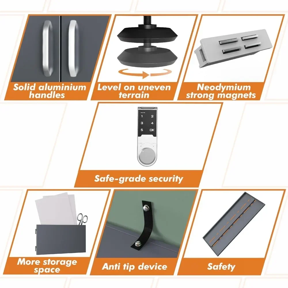Металлический шкаф для хранения с цифровым замком | Искусство Запираемый офисный