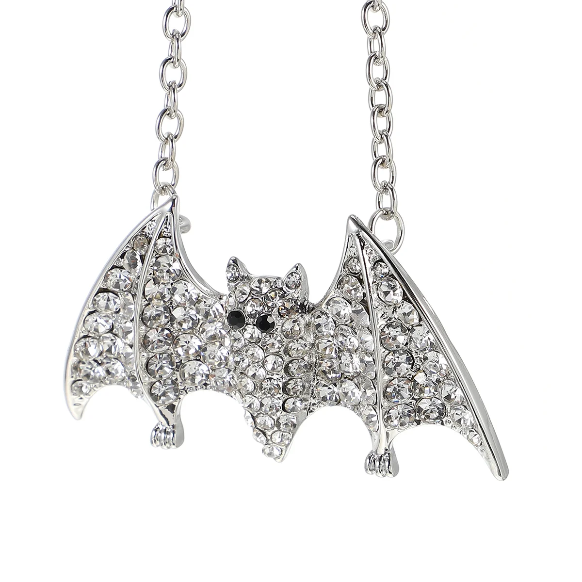 

1Pc Party Necklace Creative Durable Fashion Rhinestone Neck Neck Pendant Bat Necklace for