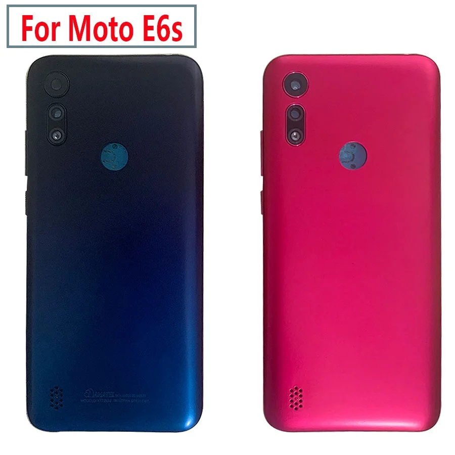 Новинка 6 1 задняя крышка батарейного отсека для Motorola Moto E6S панель корпус запасные
