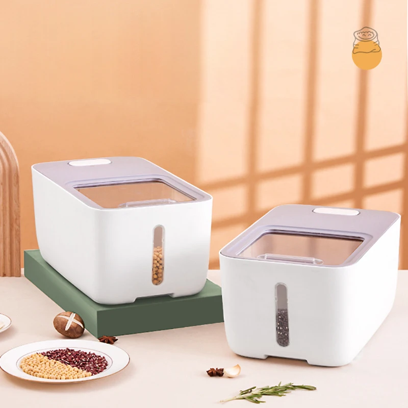 

Large-capacity Pet Food Storage Bucket Simple Rice Bucket Household Sealed Moisture-proof Multi-functional Storage Bucket