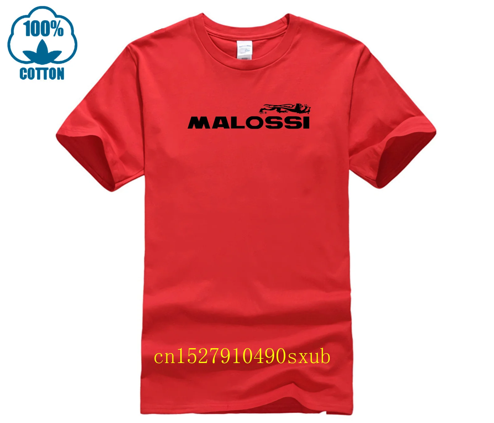 Забавная мужская футболка с коротким рукавом Malossi Rossa, размер S, из хлопка, модная новая хлопковая футболка с круглым вырезом (art.: 3920da4820b32) - 3920da4820b32