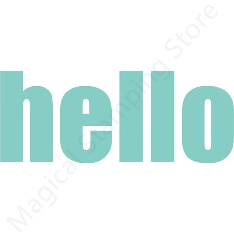 

Hello Metal Cutting Dies No Clear Stamp For Diy 2022 New Dies Scrapbooking Embossed Paper Cards Decorating Photo Album Die Text