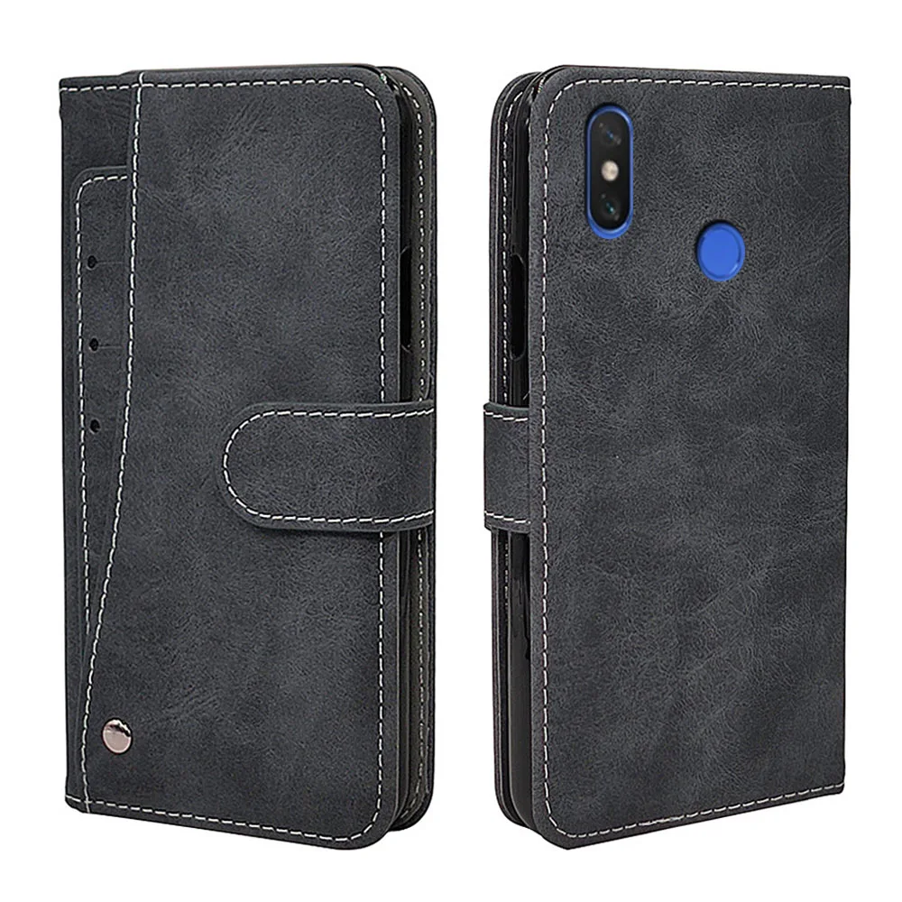 

Luxury Vintage Case For Xiaomi Mi Max 2 3 Case Flip Leather Silicone Wallet Cover Business Fundas Card Solts