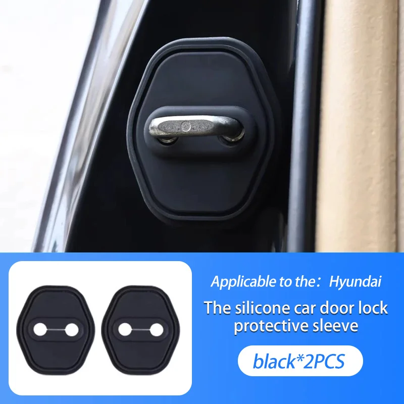 

Автомобильные аксессуары для Hyundai Sonata DN8 EF LF NF YF, крышка дверного замка автомобиля, силикагель, автомобильный Стайлинг, защитные наклейки