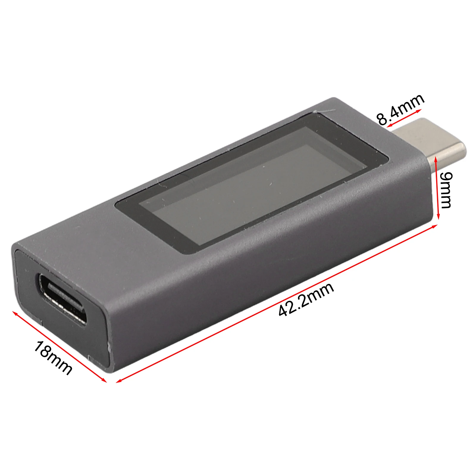 Запись емкости Type-C Измеритель напряжения 2302C USB-метр Двунаправленный тест тока