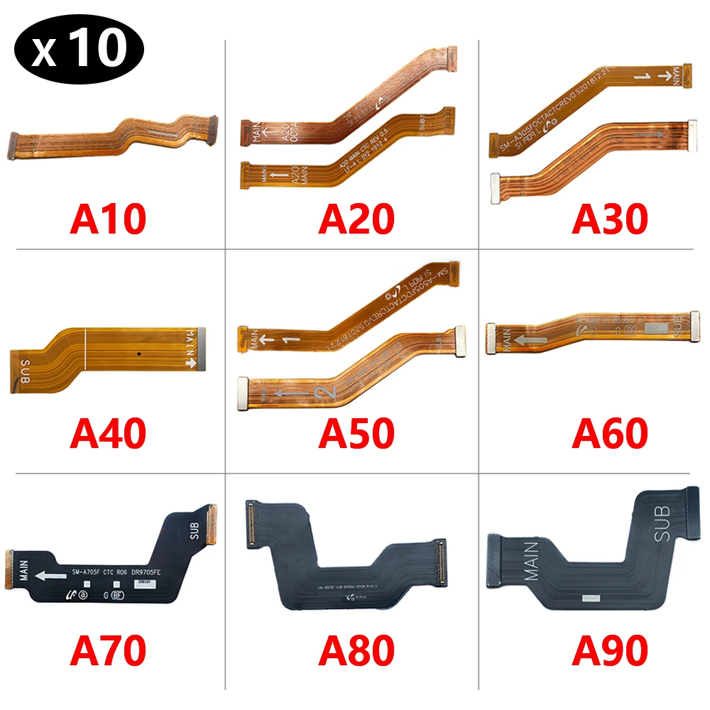 10Pcs/Lot, New For Samsung Galaxy A10 A20 A30 A40 A50 A60 A70 A80 A90 Main FPC LCD Display Connect Mainboard Flex Cable Ribbon