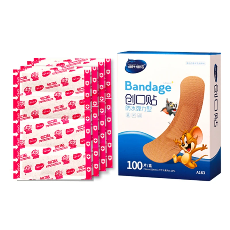 

100 шт., водостойкие Пластыри для ран, от бактерий