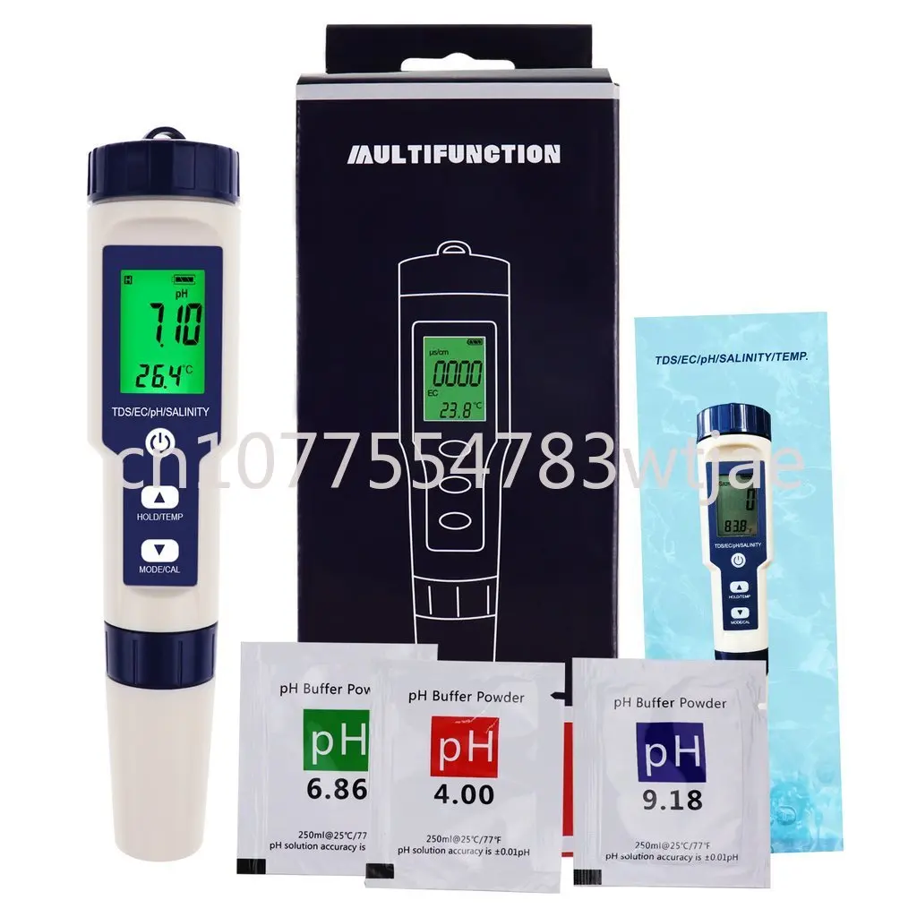 Тестер PHEC/TDS пять в одном портативный тестер качества воды с подсветкой