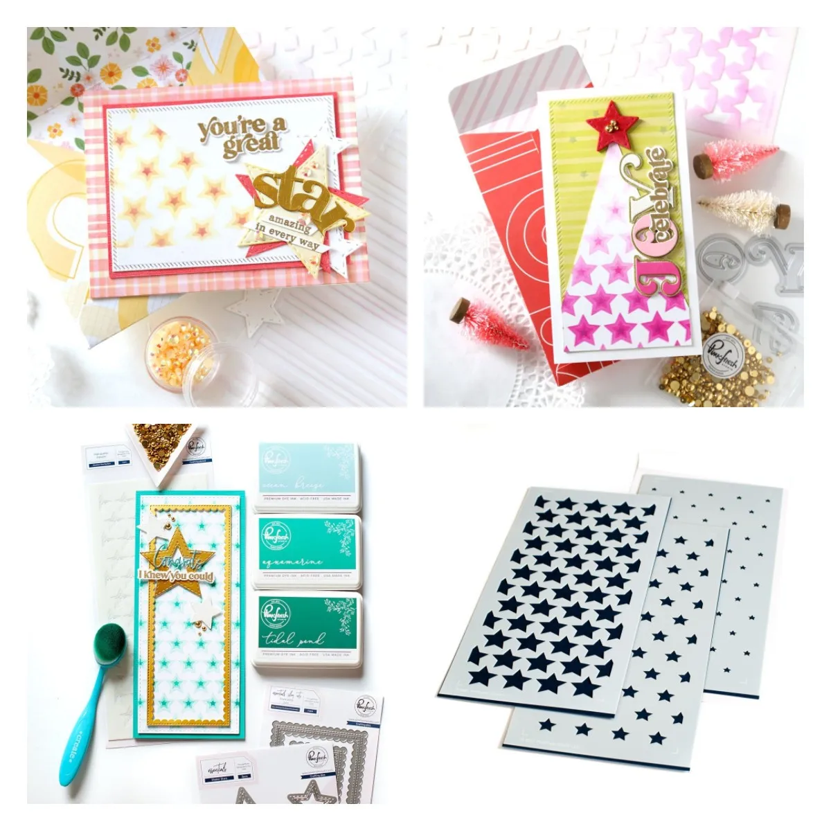 

Stars Different Sizes Layering Stencil Scrapbook Embossed Paper Card Album Craft Template New For 2022 Arrive