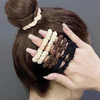 women girls elastic hair band colorful nylon rubber bands hair ties ponytail holder scrunchie headband female hair accessories