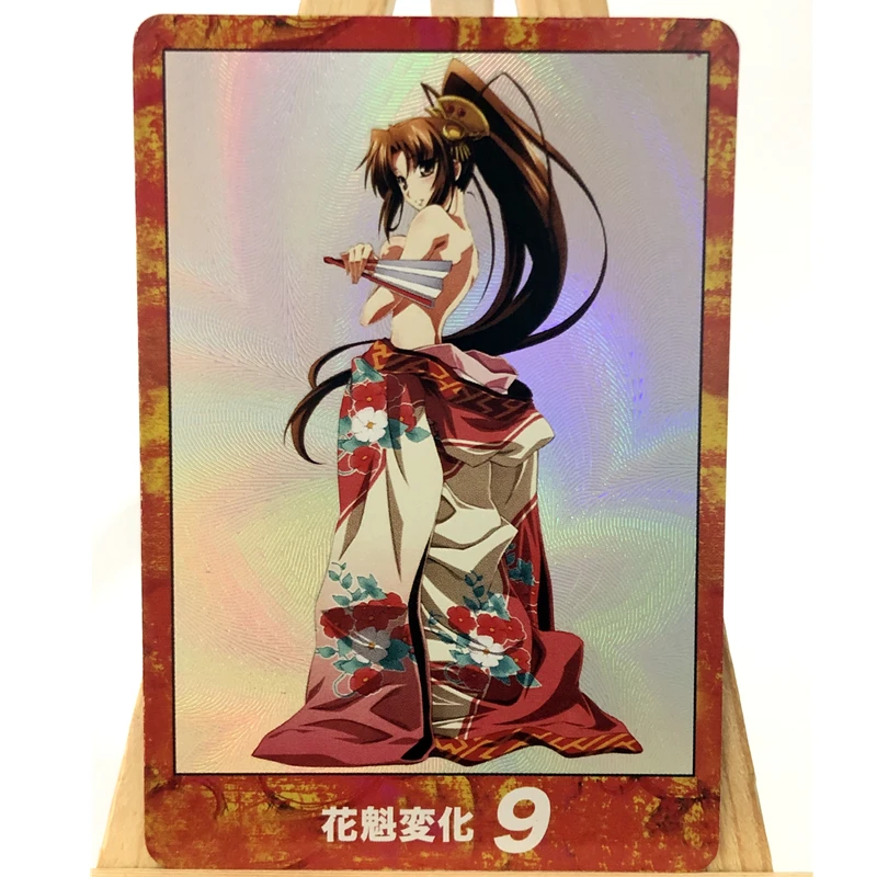 

1 Set of 9 2022 New Sexy Shiranui Dance Cards, Cartoon Animation Color Flash Collection Cards, Collectible Toys, KA