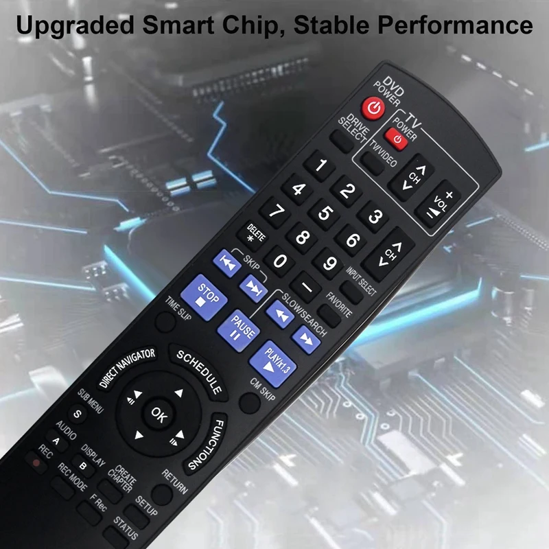 N2QAYB 000197 Замените пульт дистанционного управления для DVD-рекордера Panasonic DMR-EZ48V