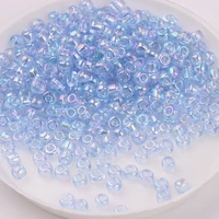 3mm transparent glass rice beads hand beaded loose beads accessories embroidery diy handicraft decoration accessories