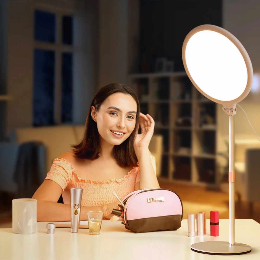 LUXCEO R8 Светодиодный кольцевой светильник 3000-6000K Освещение для фотосъемки Живая