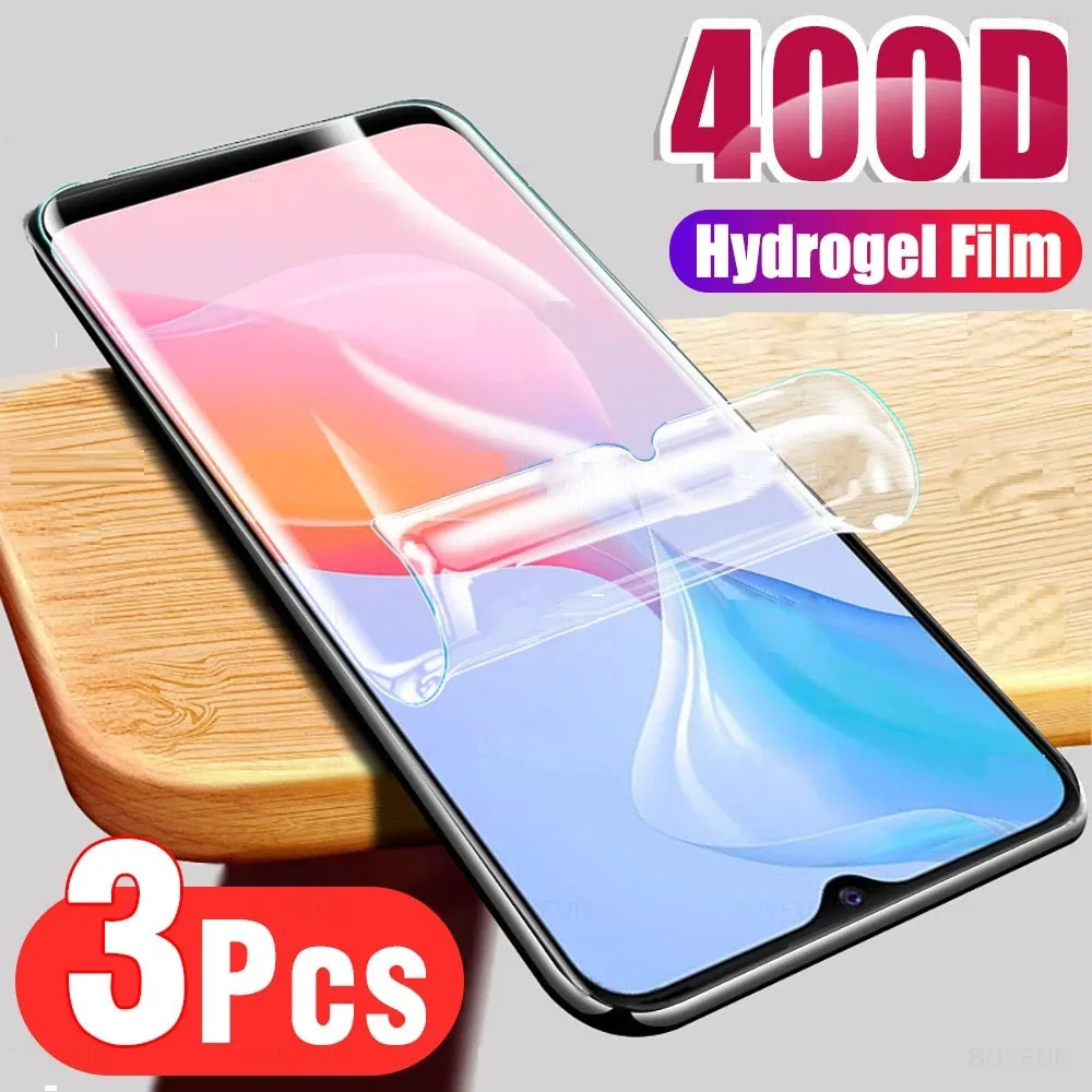 

3PCS Hydrogel Film For ViVo Y21 Y33S Y21S Y75 Y55 Y35 Y33T Y33e Y53S Y73 Y72 Y77 5G T1X T2X Screen Protector Protective Film