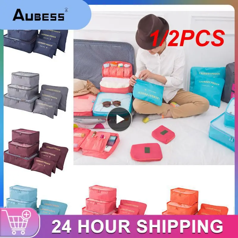

1/2PCS Travel Storage Bag Set for Clothes Tidy Organizer Wardrobe Suitcase Pouch Travel Organizer Bag Case Shoes Packing Cube