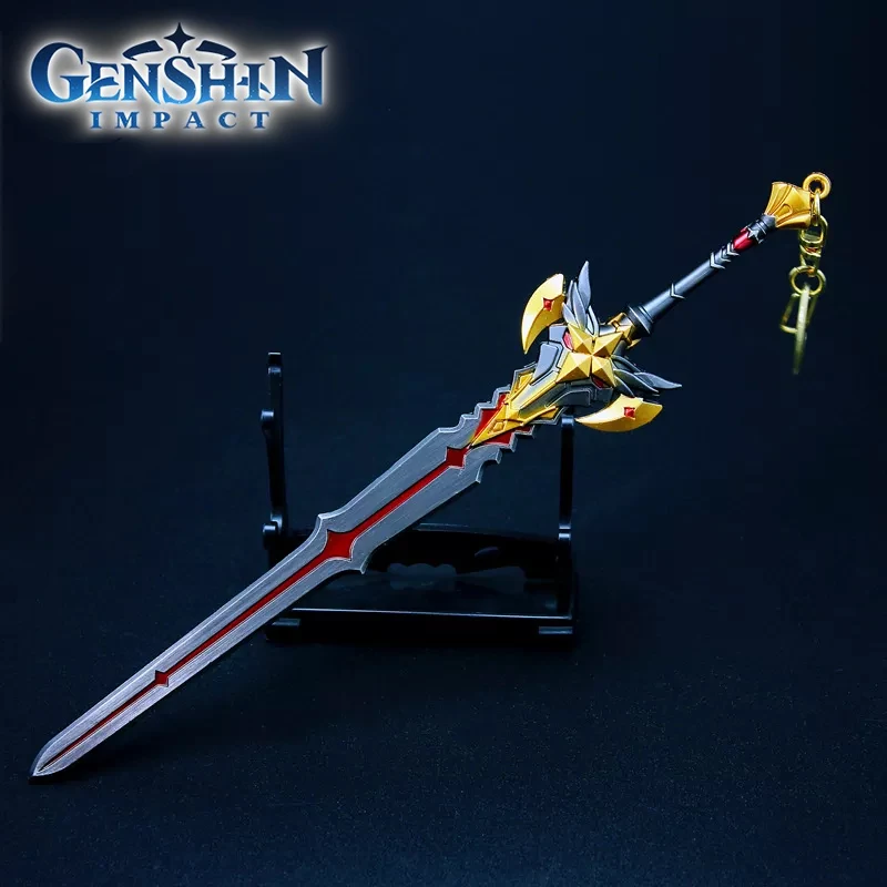 

Game Weapon Model About 21cm Sword Toy God Hand To Do D Black Sword Alloy Weapon Model Key Chain Pendant Ornament