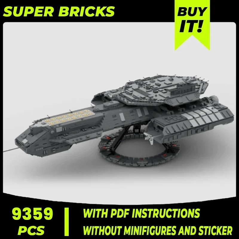 Военная модель Moc строительные кирпичи USS Daedalus линкор технология модульные блоки